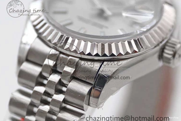 MiroTime 0103 Lady DateJust 28 SS TWF 1:1 Best Edition 904L Steel Silver Dial on President Bracelet NH Stylish 2178